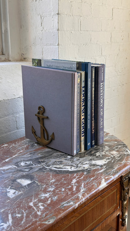 Pair of Brass Anchor Bookends