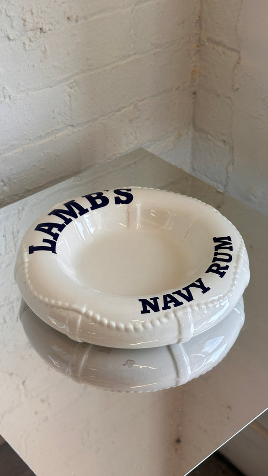 Vintage Lamb's Navy Rum Pub Ashtray by Royal Norfolk Staffordshire, England