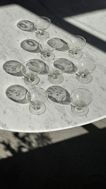 Large Collection of Cornflower Crystal Glassware