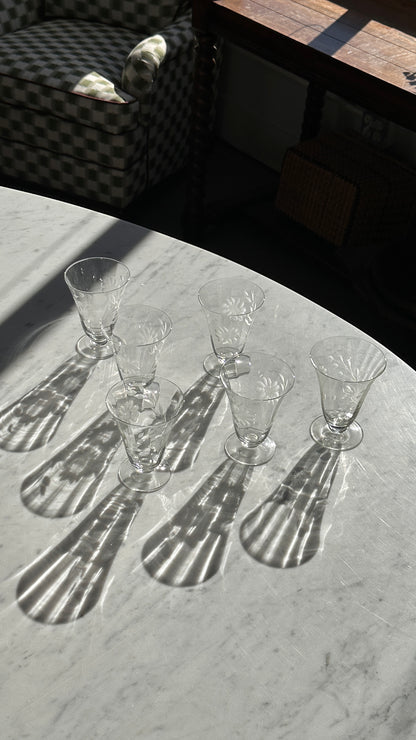Large Collection of Cornflower Crystal Glassware