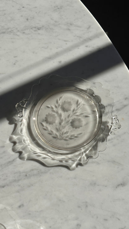 Large Collection of Cornflower Crystal Glassware