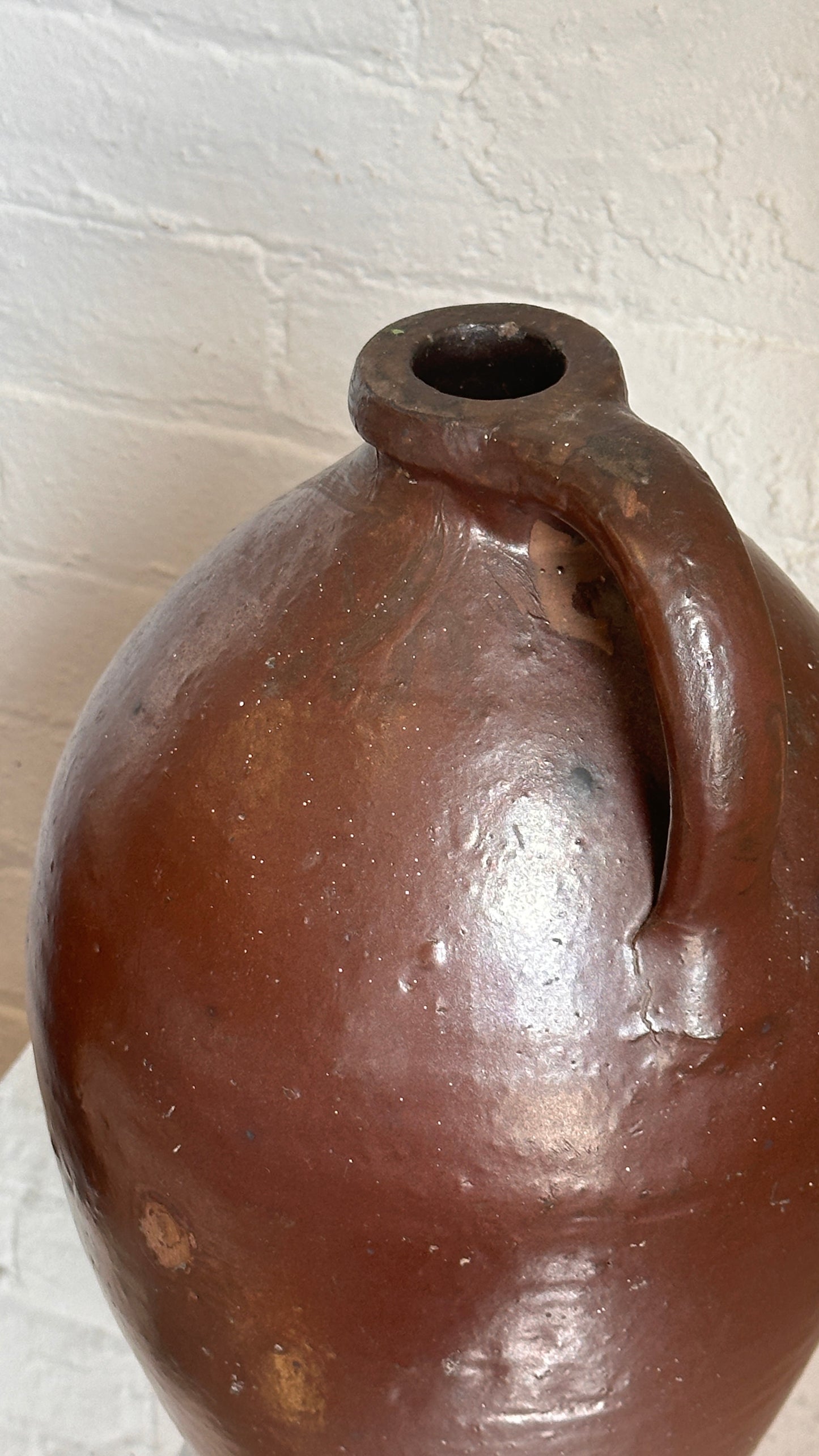 Large Vintage Clay Jug