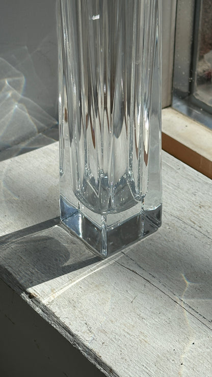Vintage Crystal Glass Vase
