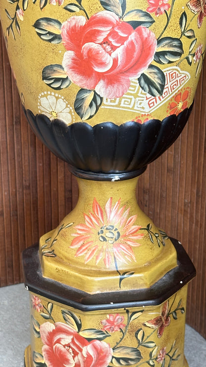 Large Decorated Ceramic Vase