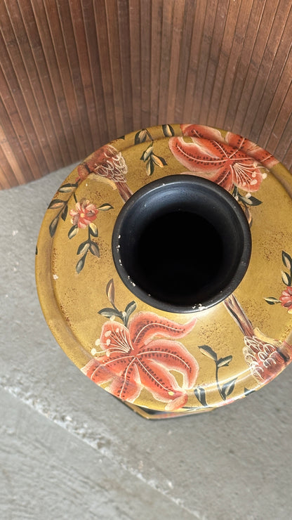 Large Decorated Ceramic Vase