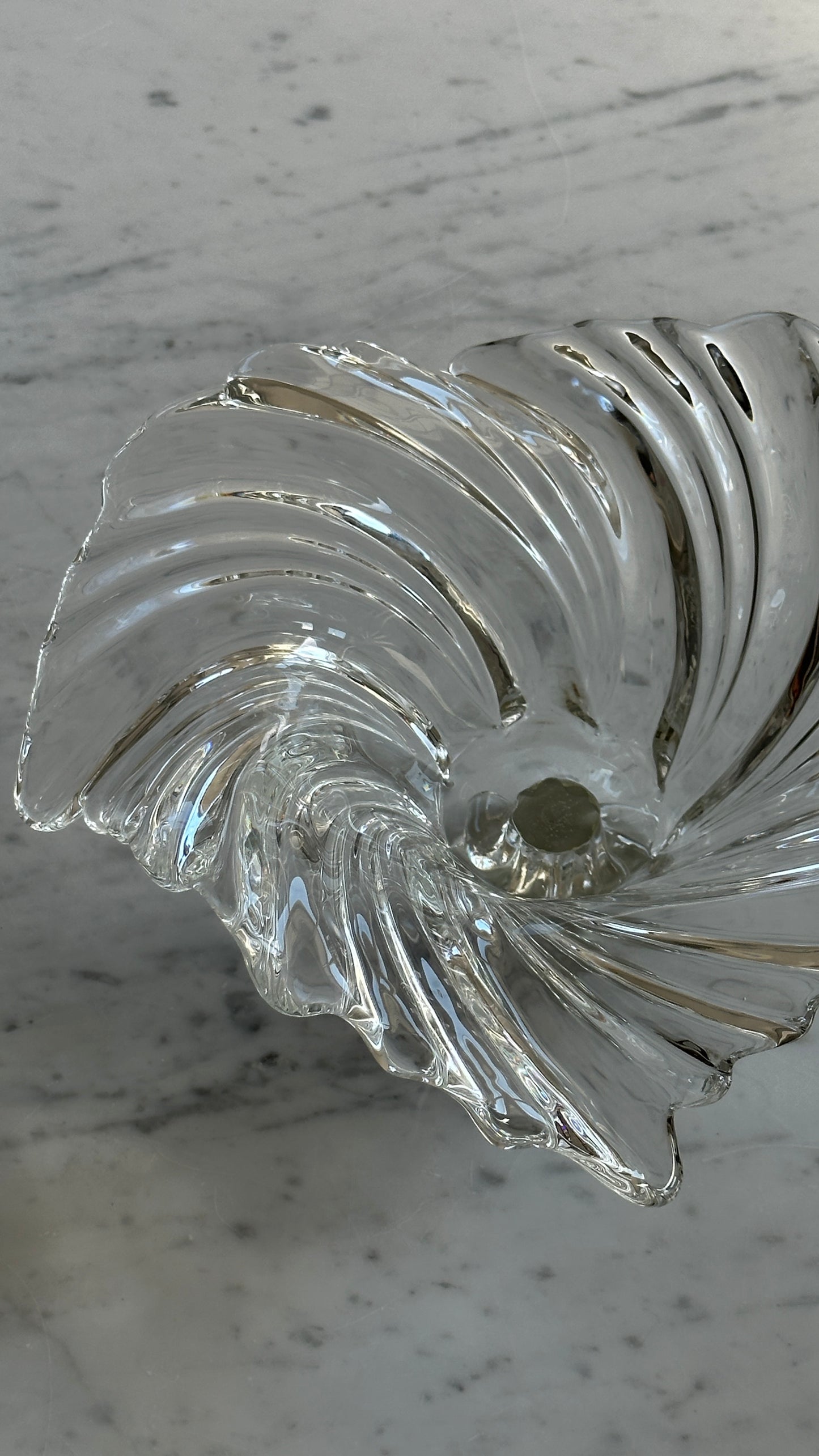 Vintage Mikasa Swirl Art Glass