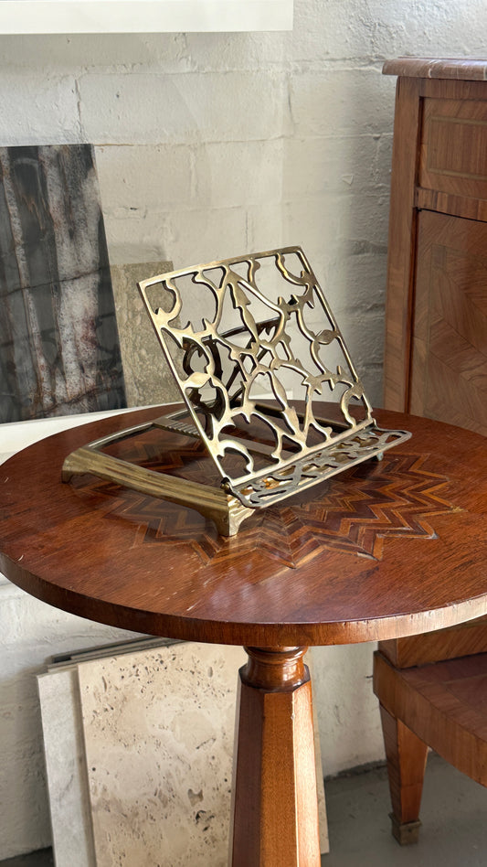 Vintage Brass Book Stand