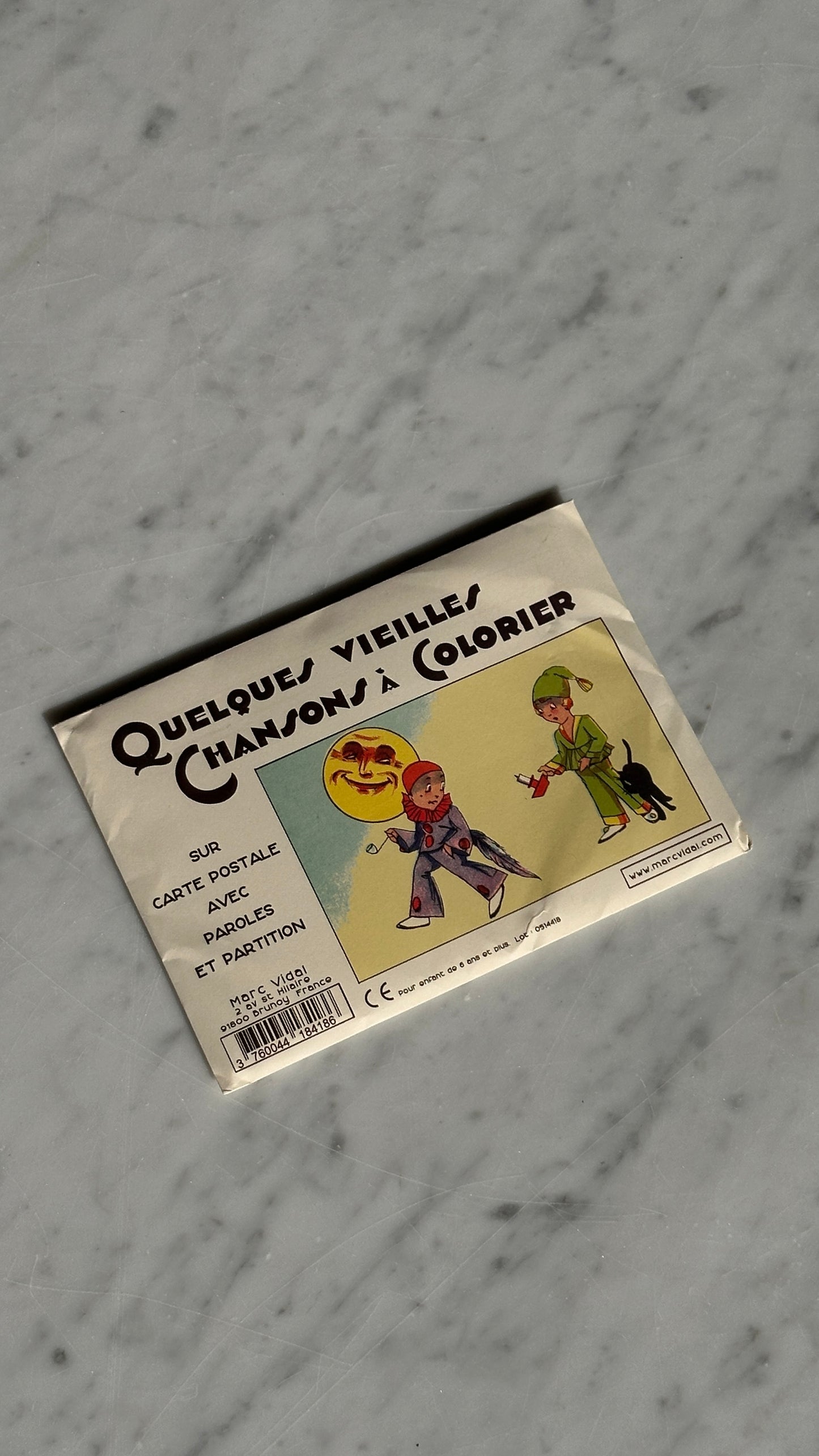 Quelques Vieilles Chansons à Colorier Postcards