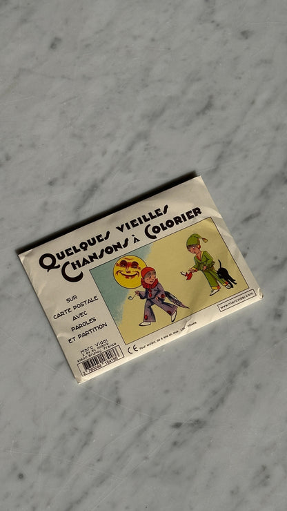 Quelques Vieilles Chansons à Colorier Postcards