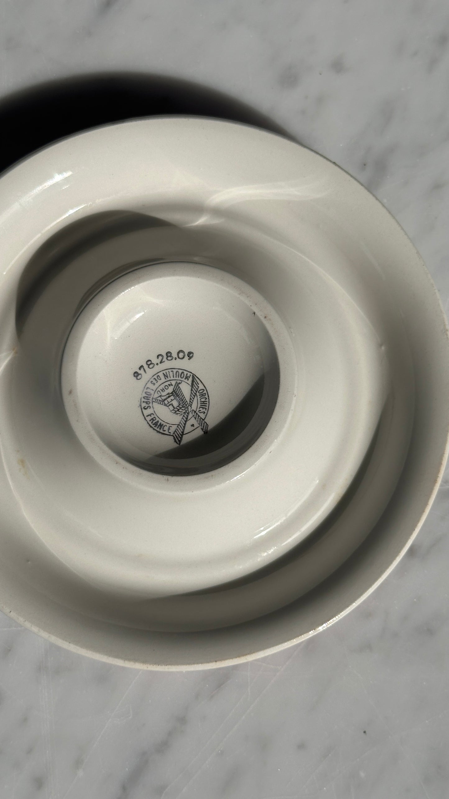 Vintage Pink French "Fruité" Ashtray by the Moulin des Loups Factory