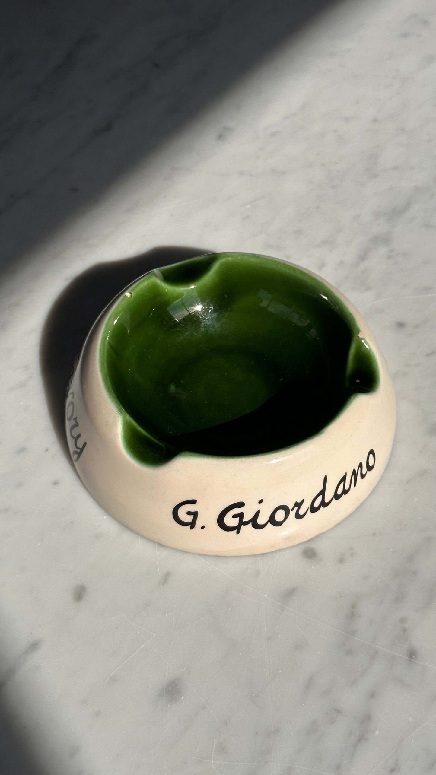 Vintage Vins Favory G. Giordano Ashtray