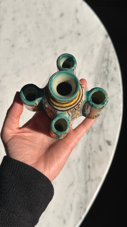 Antique Moroccan Ceramic Inkwell