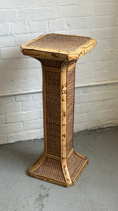 Wicker Pedestal / Plant Stand