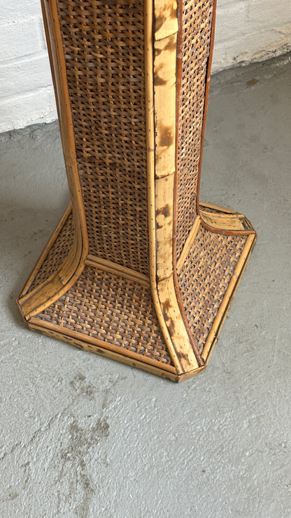 Wicker Pedestal / Plant Stand