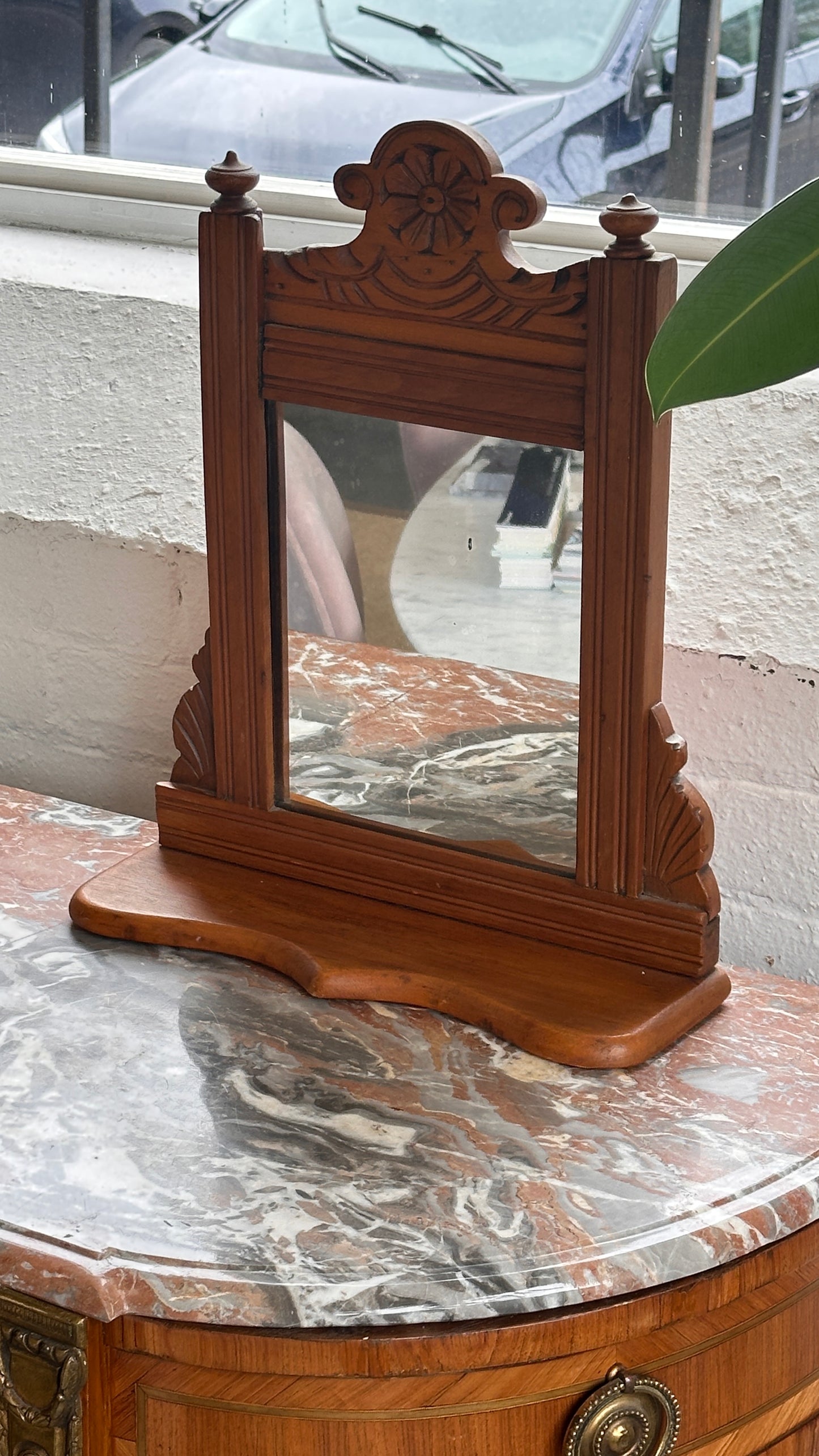 Antique Wooden Dressing Mirror