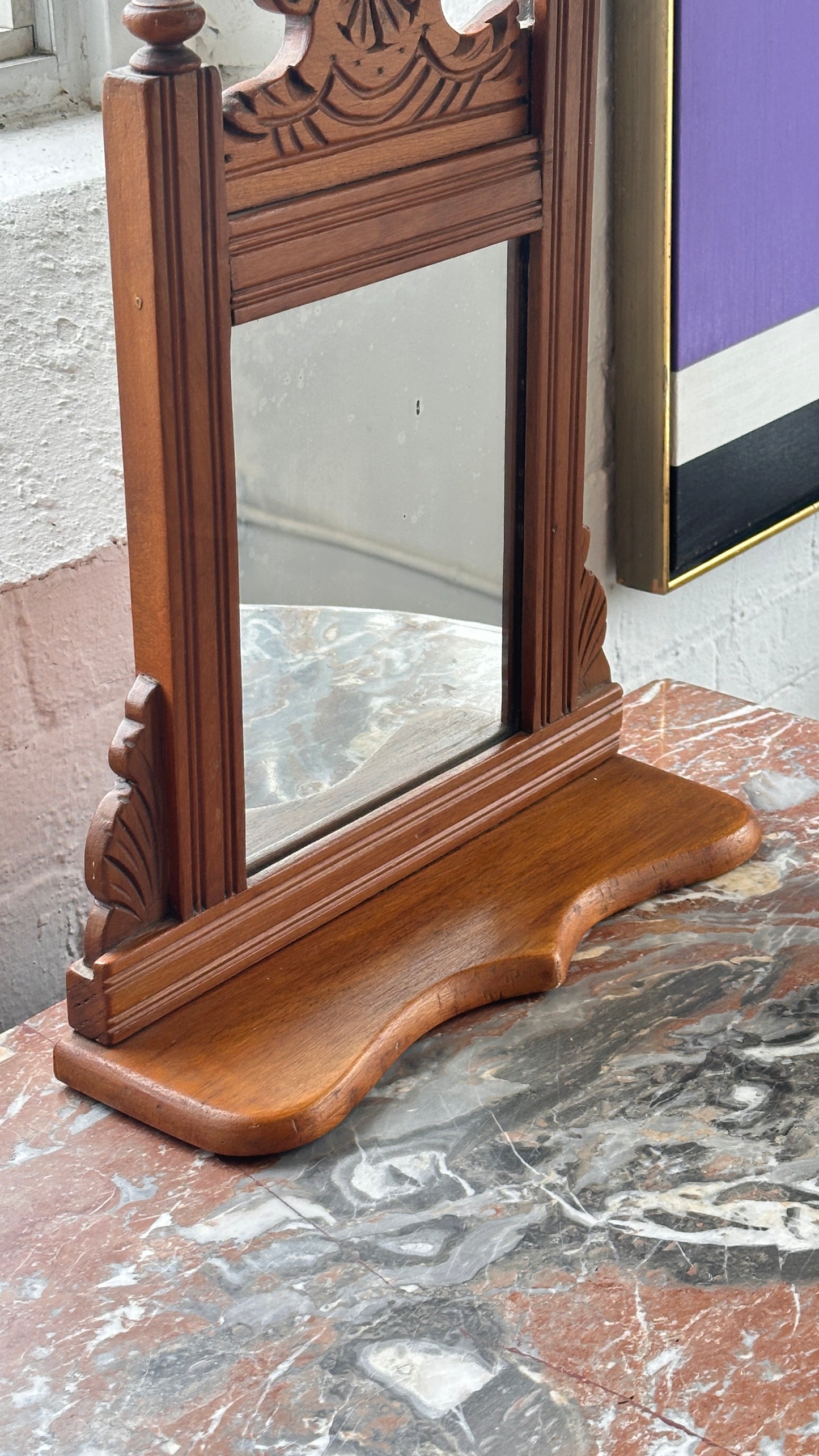Antique Wooden Dressing Mirror