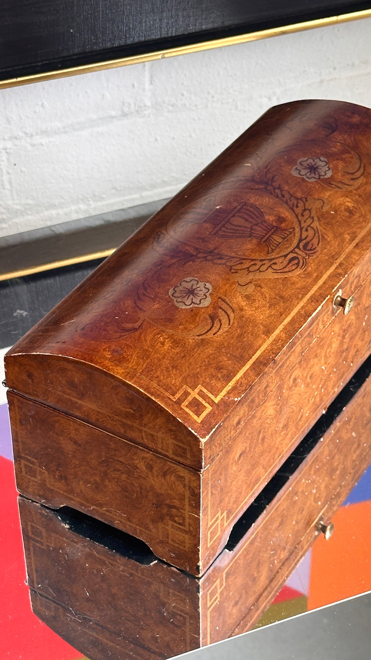 Vintage Wooden Lidded Box