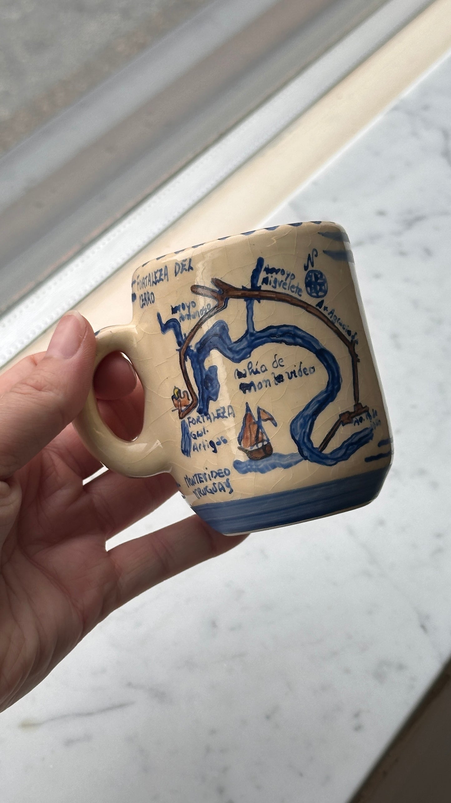 Hand Painted Mug Uruguay