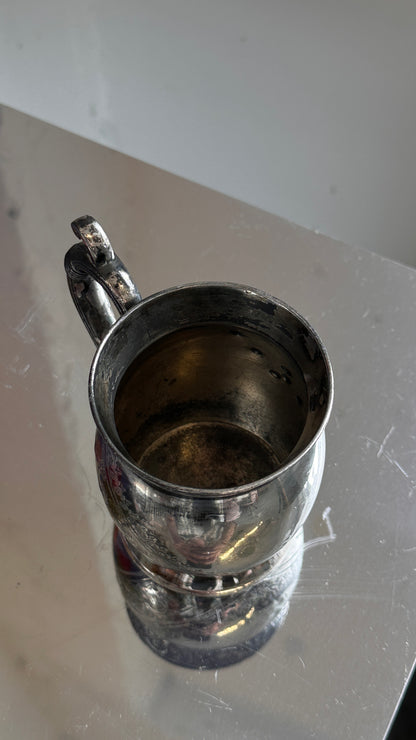 Meridan B Co. Etched Silver Plate Sugar or Spoon Holder