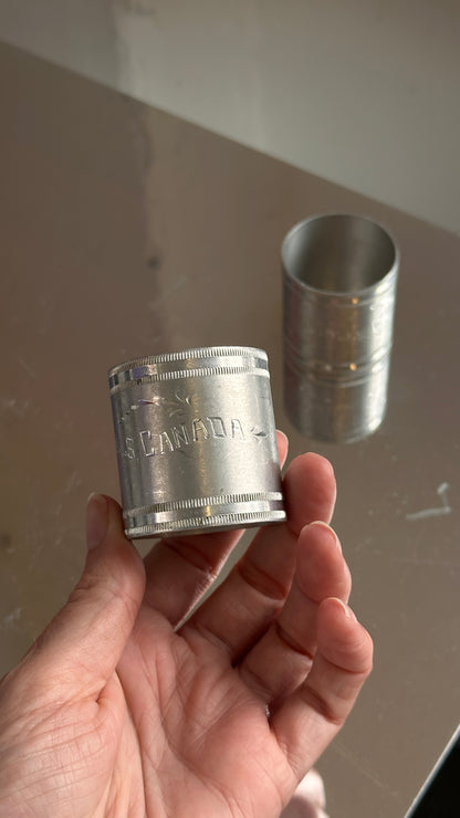 Pair of Aluminum Niagara Falls Napkin Rings