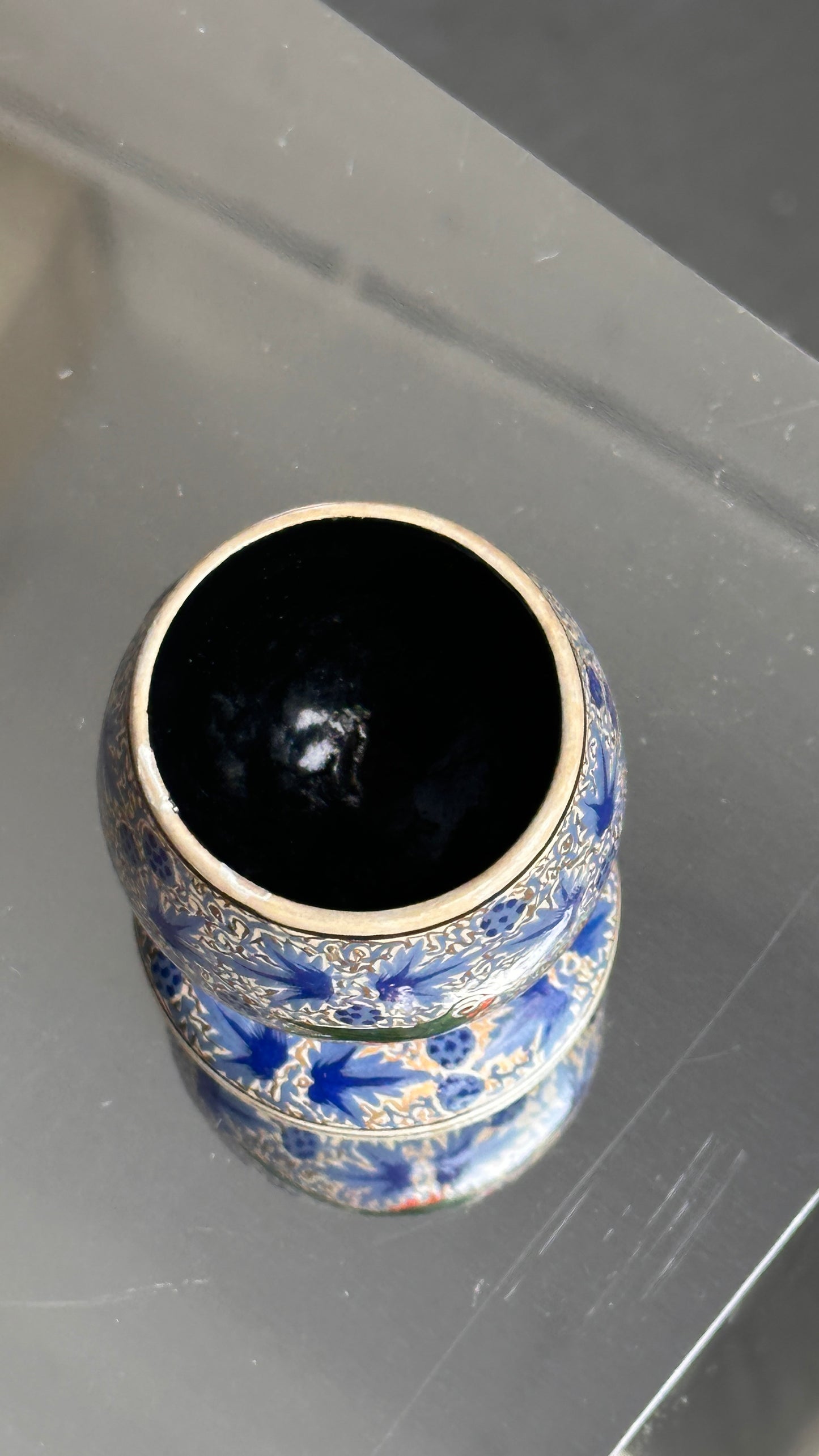 Painted Egg Cup with Bird