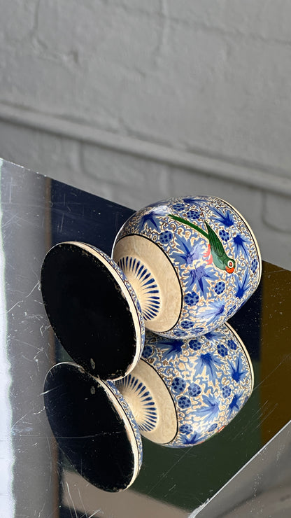 Painted Egg Cup with Bird