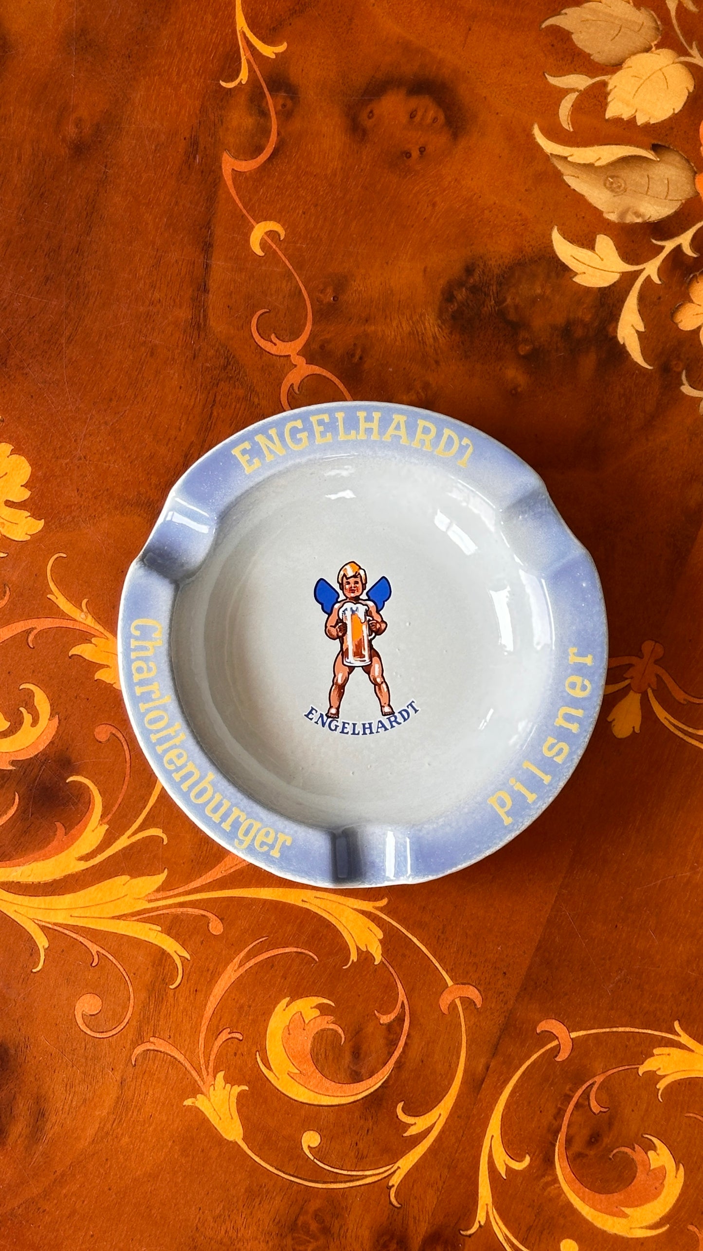 Vintage Engelhardt Charlottenburger Pilsner Ceramic Ashtray
