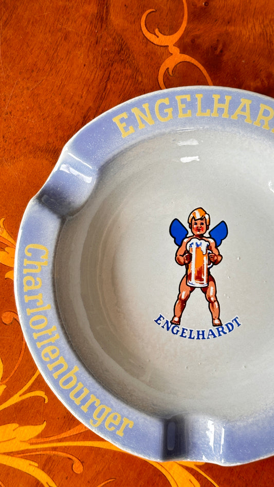Vintage Engelhardt Charlottenburger Pilsner Ceramic Ashtray
