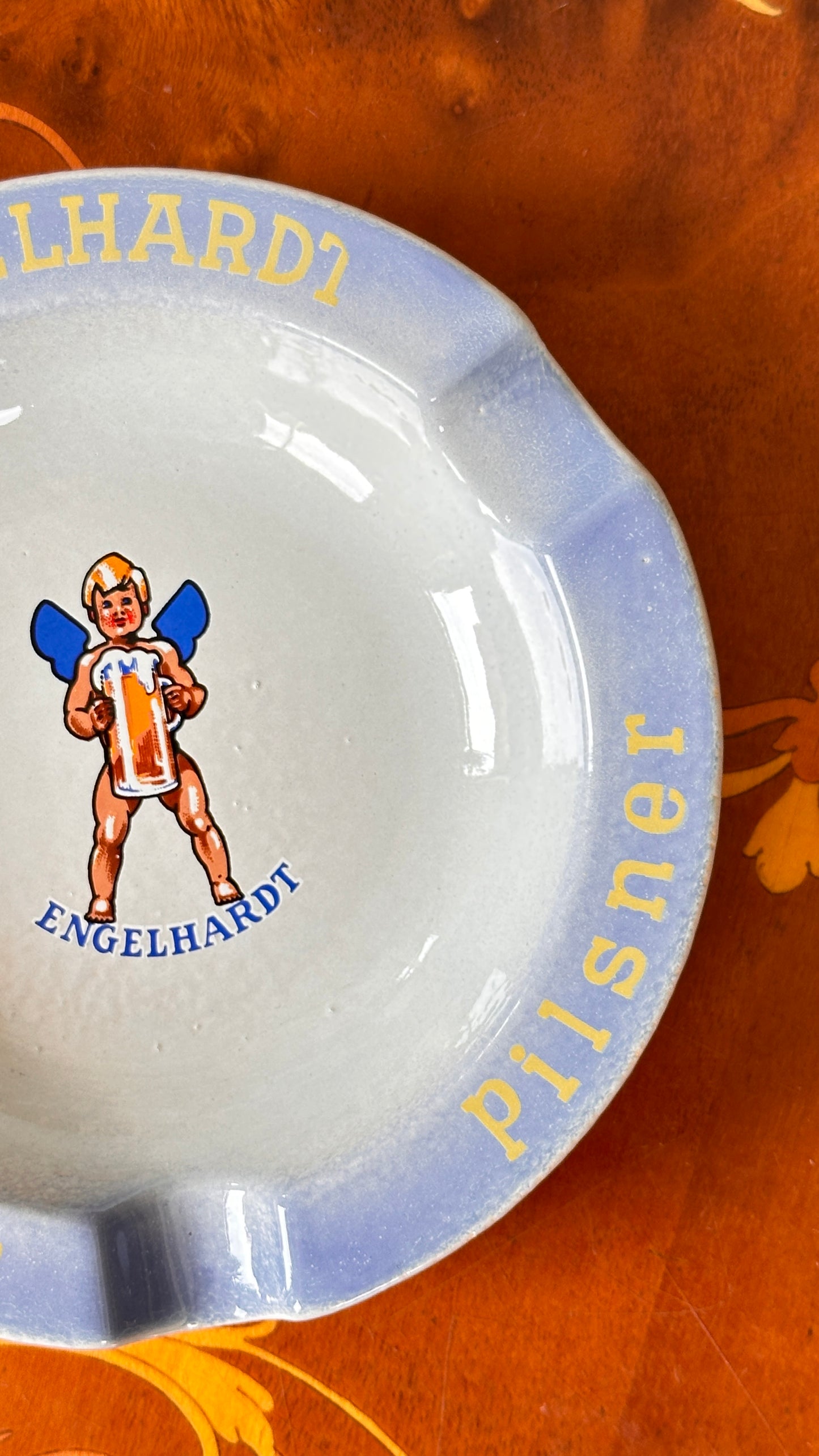Vintage Engelhardt Charlottenburger Pilsner Ceramic Ashtray