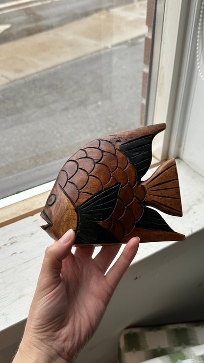 Hand Carved Wooden Fish