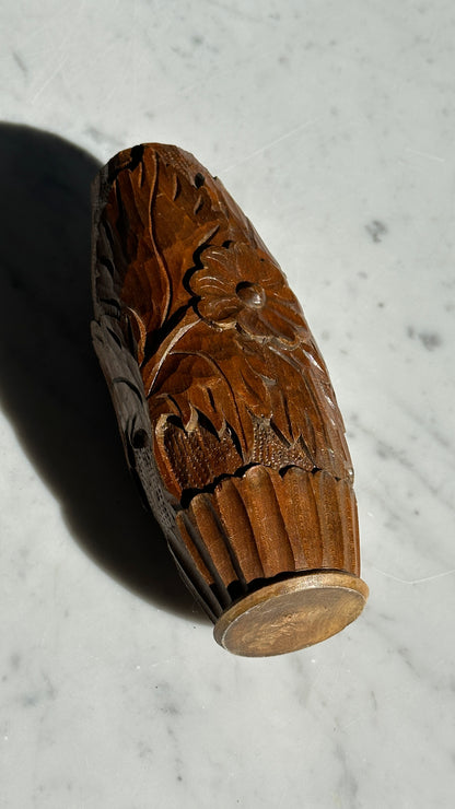 Craved Wooden Vase