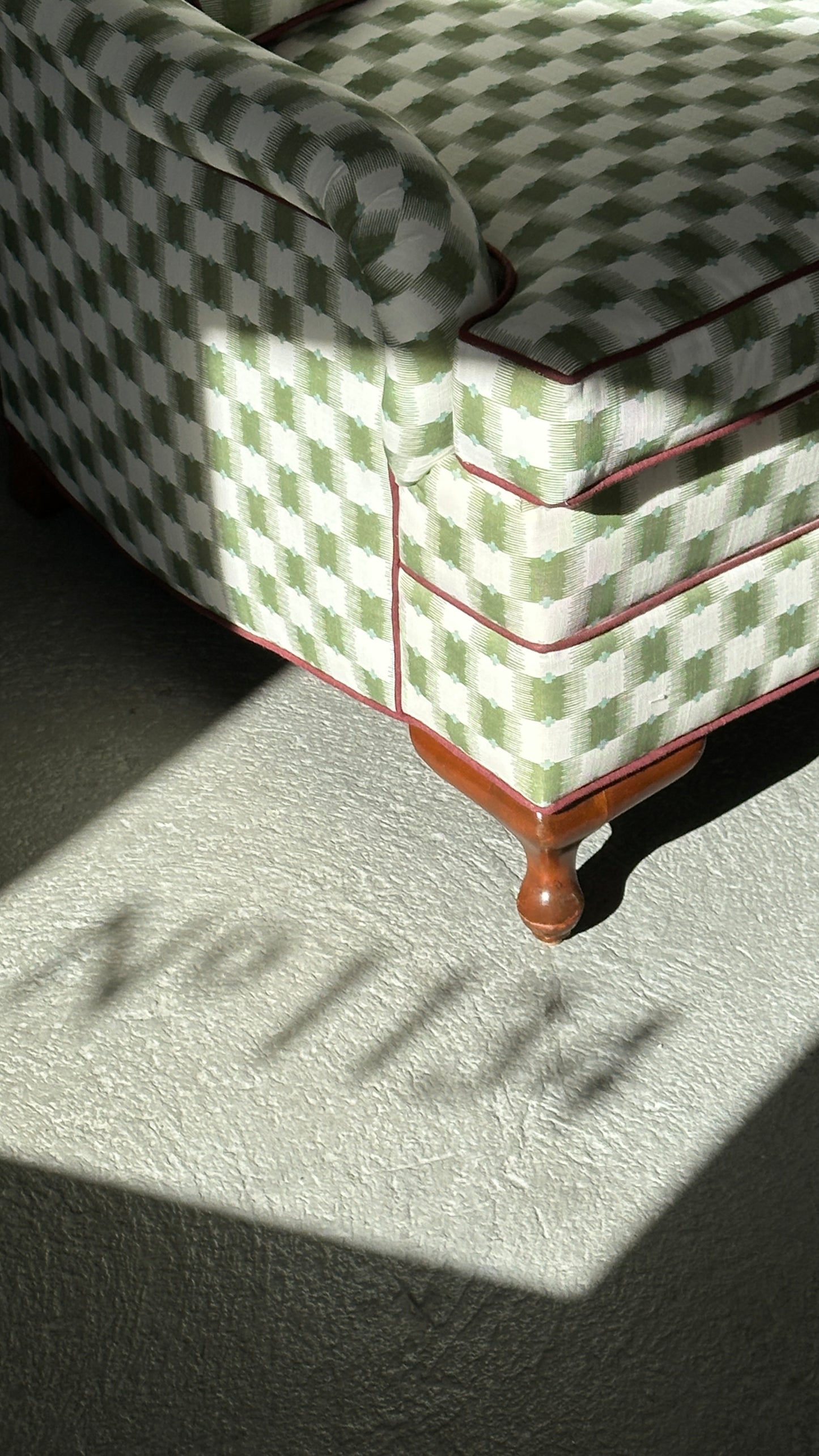 Pair of Upholstered Roll Arm Accent Chairs