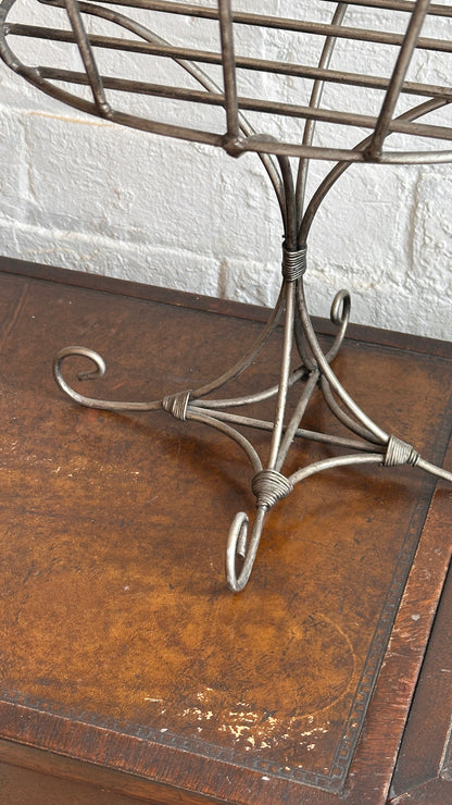 Curled Wire Plant Stand