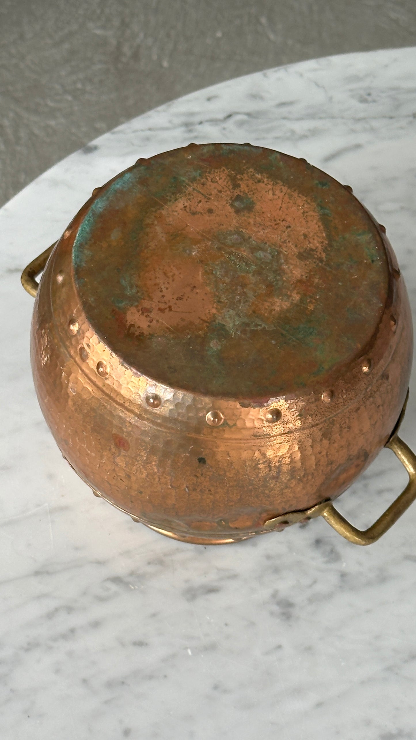 Vintage Copper Pot with Handles