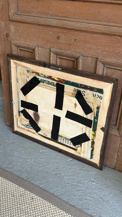 Framed Needlepoint Landscape