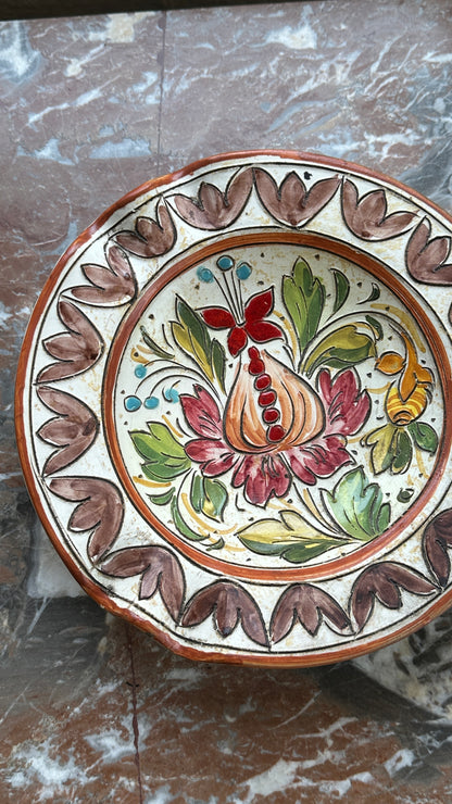 Hand Painted Italian Wall Plate / Bowl