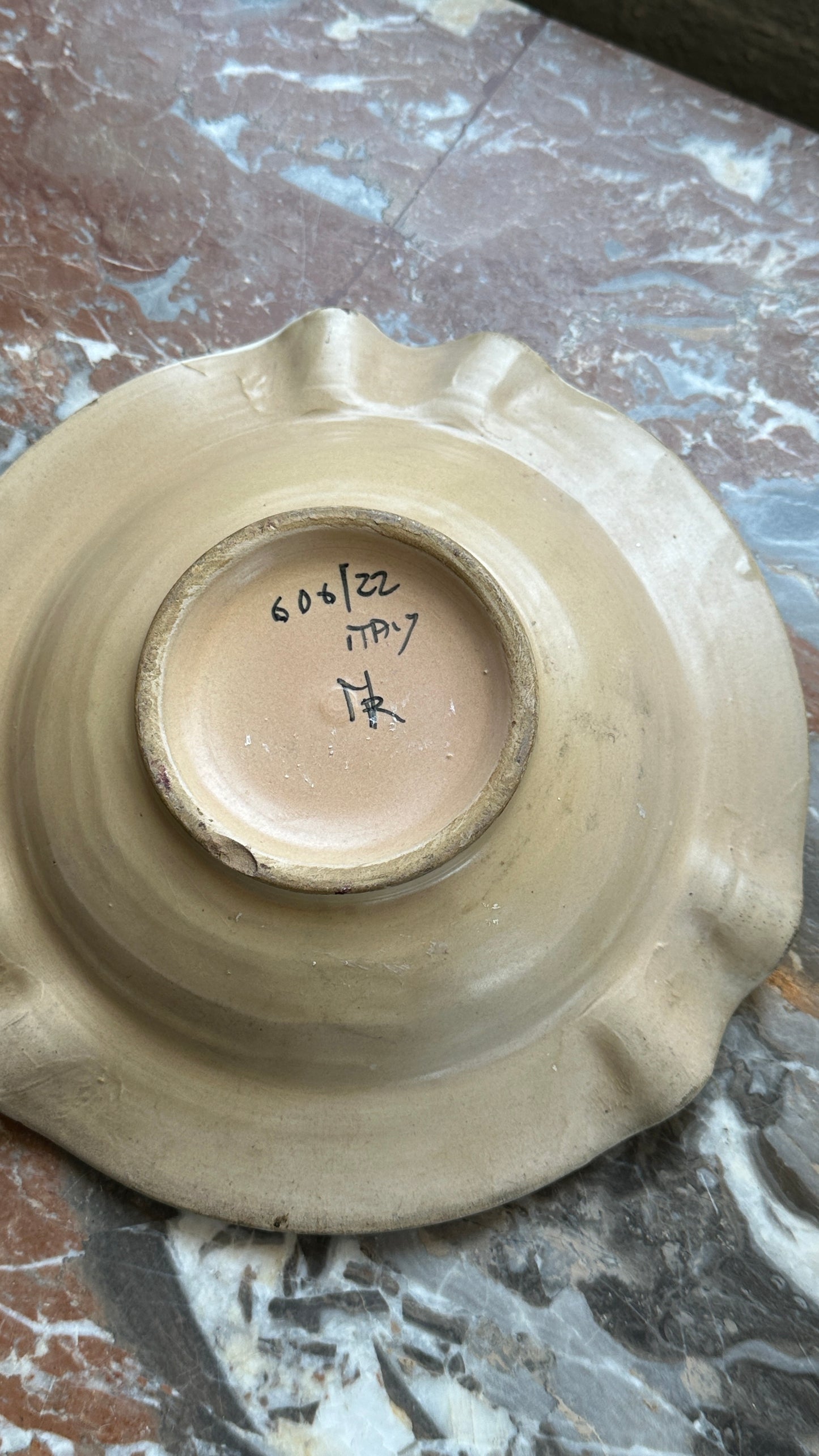 Hand Painted Italian Wall Plate / Bowl