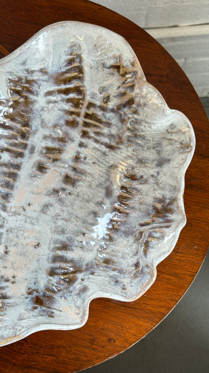 Large Wavy Handmade Ceramic Bowl