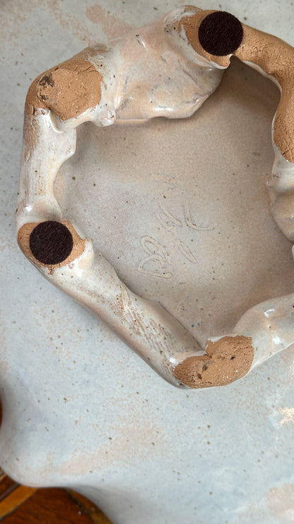 Large Wavy Handmade Ceramic Bowl