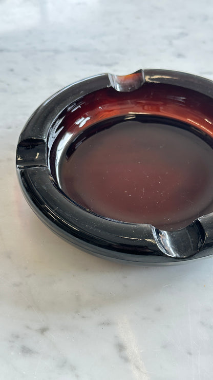 Vintage Amber Ashtray