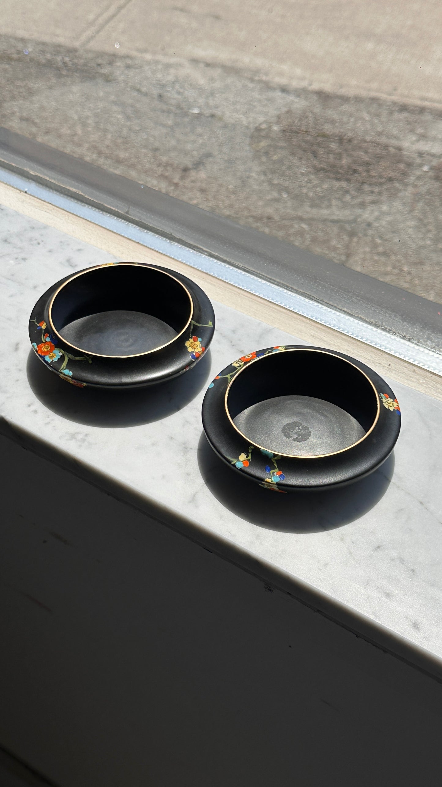 Pair of Royal Winton Grimwades "Blackthorn" Dishes