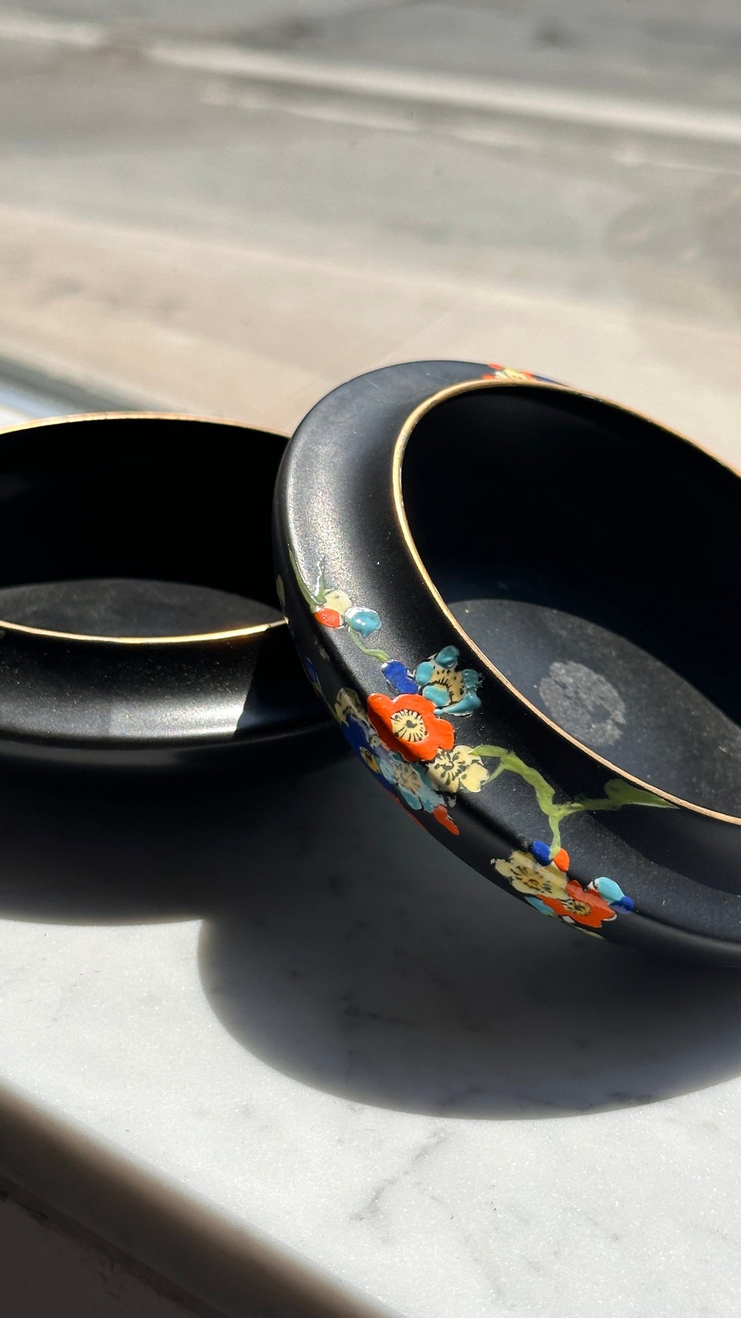 Pair of Royal Winton Grimwades "Blackthorn" Dishes