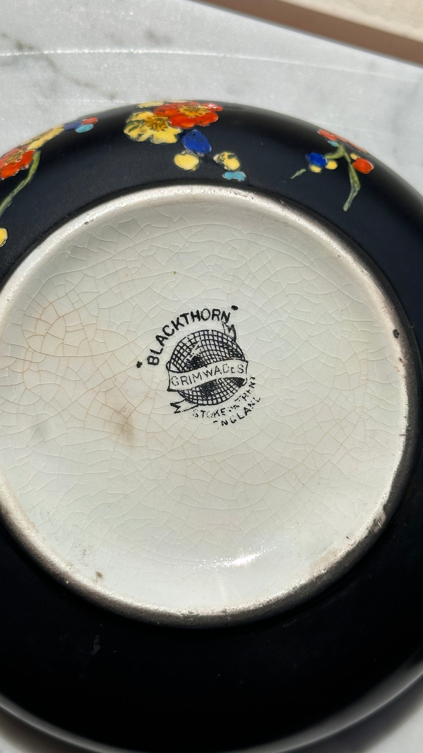 Pair of Royal Winton Grimwades "Blackthorn" Dishes