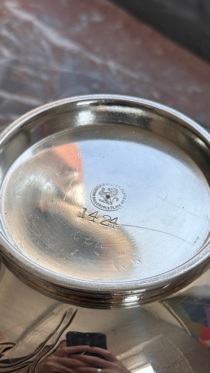 Meriden Silver Plate Co. Engraved Vessel
