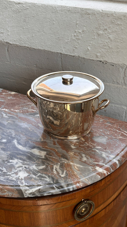 Electroplated Copper Lidded Ice Bucket by Primrose Plate, Canada