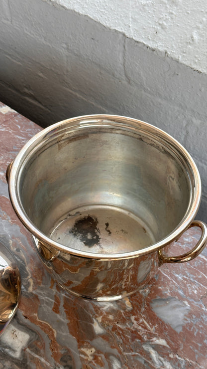 Electroplated Copper Lidded Ice Bucket by Primrose Plate, Canada