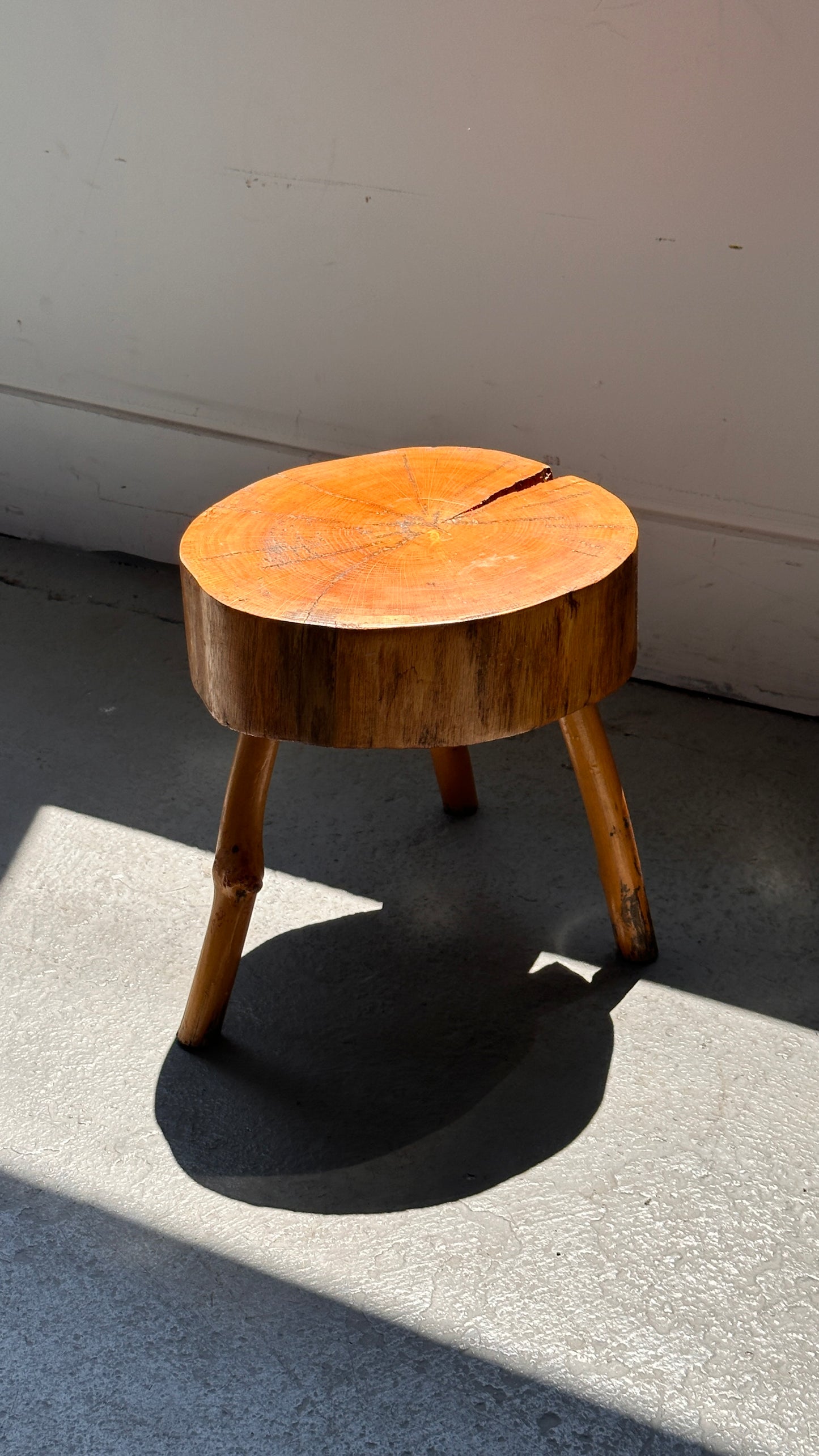 Vintage Rustic Wooden Stool