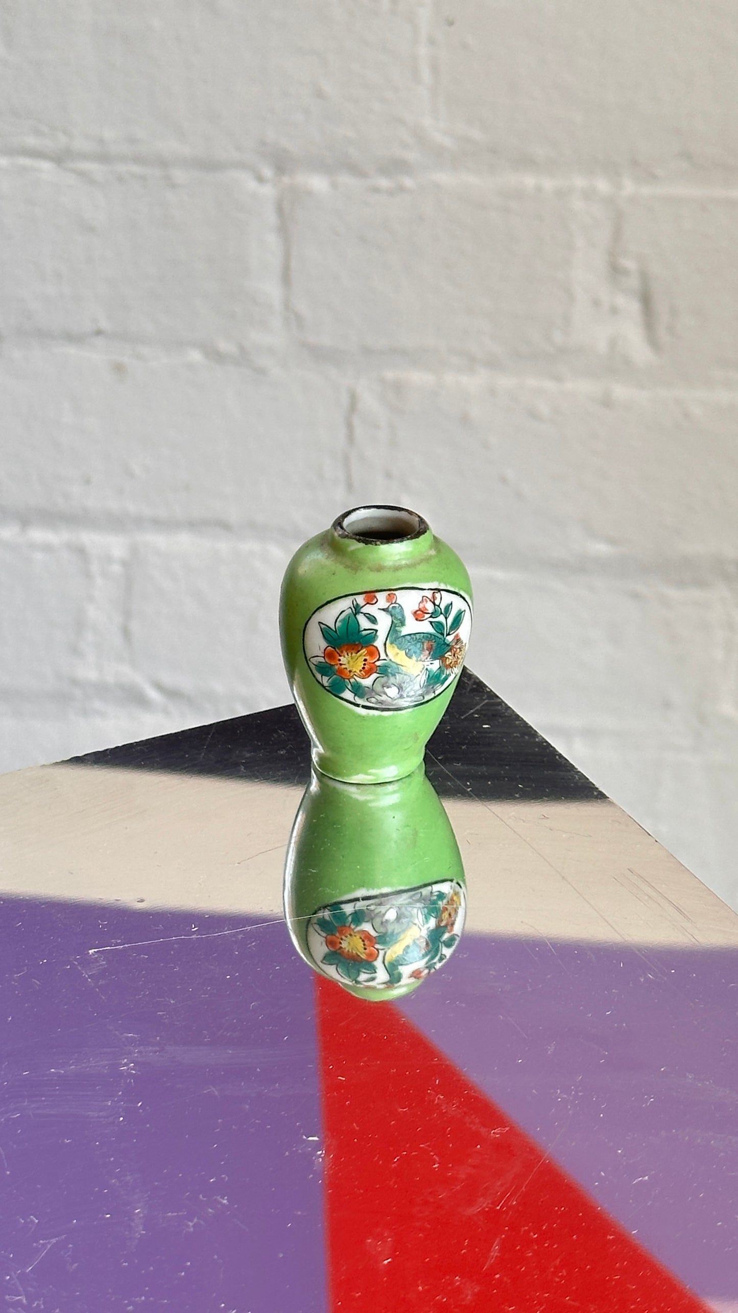 Miniate Hand Painted Ceramic Vase