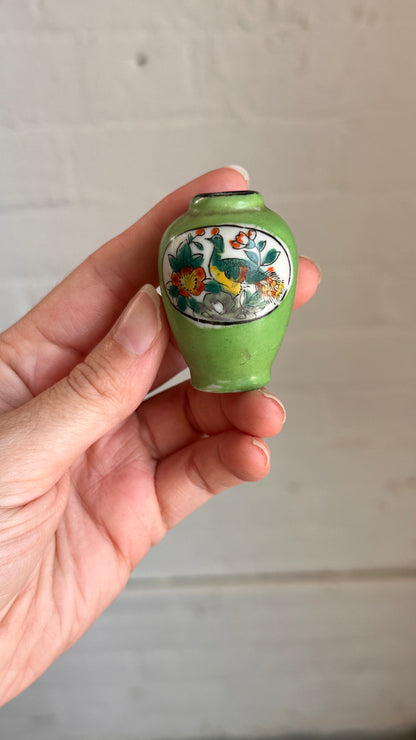 Miniate Hand Painted Ceramic Vase