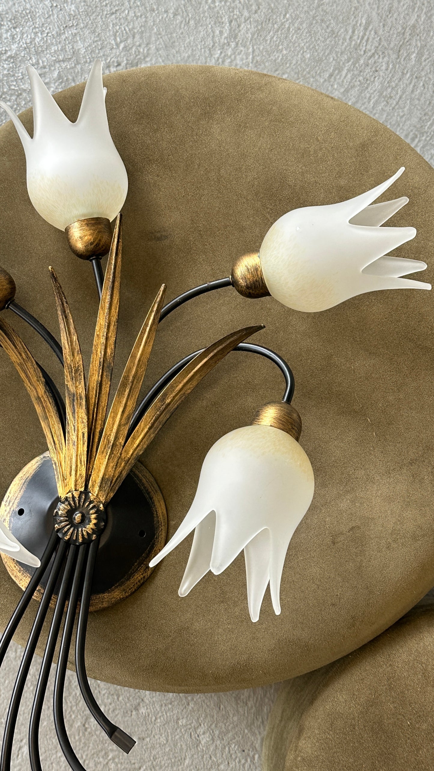 Contemporary Floral Wall Sconce
